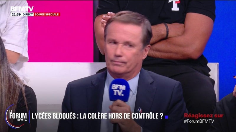 FORUM BFMTV - Lycées bloqués: au baccalauréat, "il y a aujourd'hui une injustice terrible entre les établissements", dénonce Nicolas Dupont-Aignan, candidat "Debout la France" à l'élection présidentielle