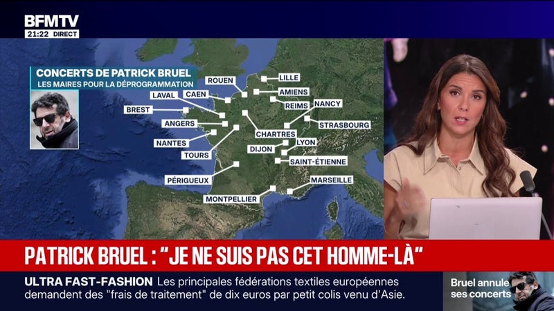 Patrick Bruel annule sa tournée: retour sur les maires ayant choisi d'annuler le concert du chanteur dans leur ville