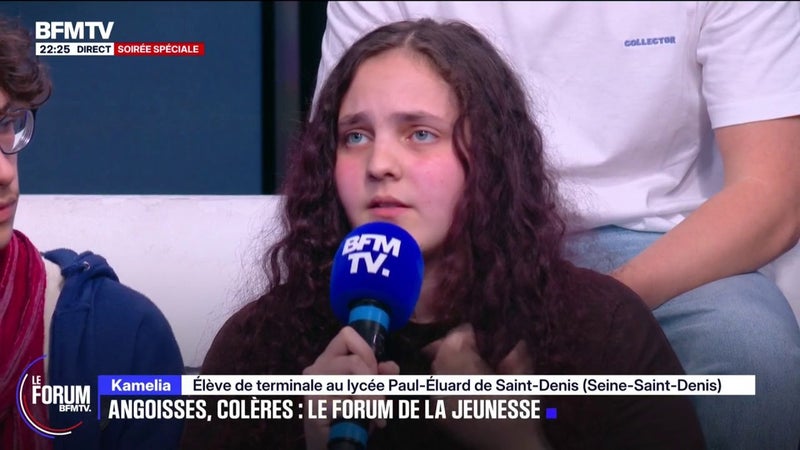 FORUM BFMTV - "On demande l'abolition de Parcoursup parce que ça génère un stress énorme aux jeunes", déclare Kamelia, élève en terminale