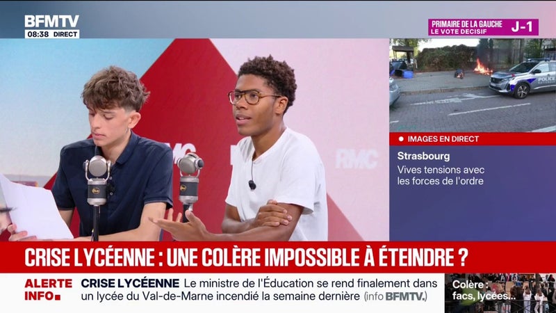 Nathanaël Combary, président du conseil d'administration du Renouveau lycéen, dénonce le "comportement abject" de certaines organisations lycéennes lors de la recontre avec le ministre de l'Éducation nationale
