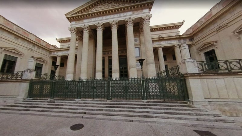 L'entrée de la cour d'appel de Nîmes (image d'illustration)