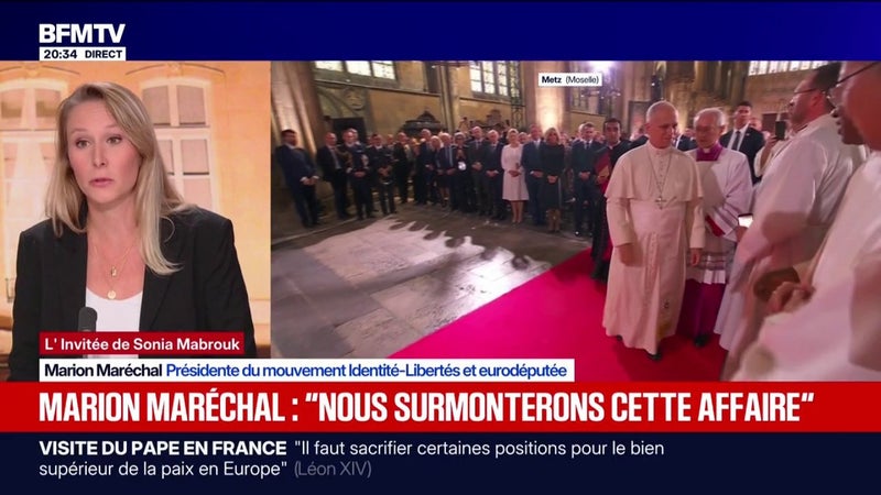 Visite du pape en France: Marion Maréchal parle "d'une émotion extraordinaire"