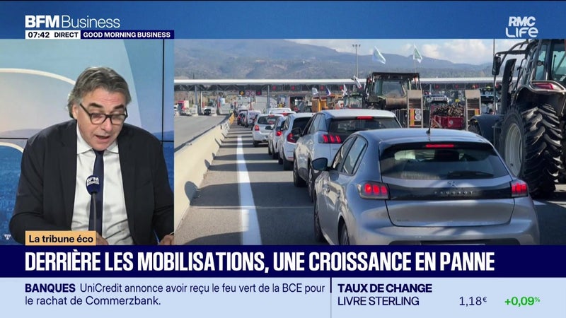 La tribune éco : Derrière les mobilisations, une croissance en panne - 16/10
