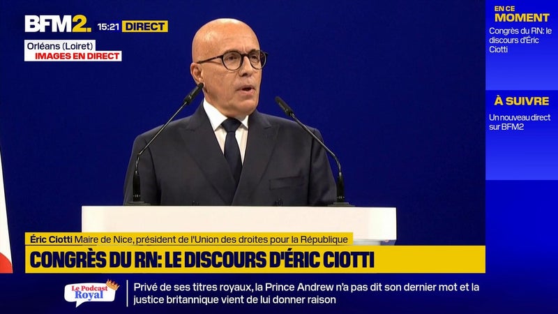 Eric Ciotti aux membres des Républicains: "Quand le danger Insoumis est aux portes du pouvoir, on choisit l'unité"