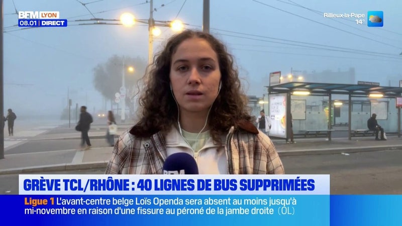Grève TCL dans le Rhône : 40 lignes de bus supprimées