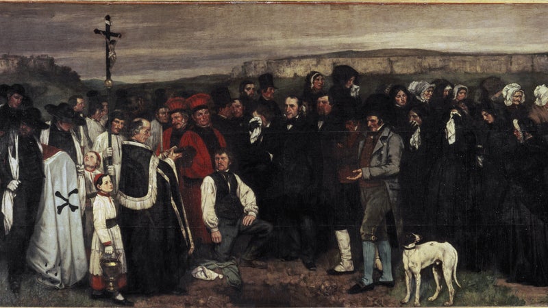 Le musée d'Orsay expose "Un enterrement à Ornans" de Courbet après sa restauration complète