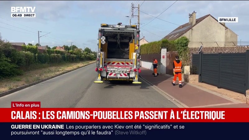 "Niveau sonore, c'est parfait": à Calais, les riverains sont ravis que les camions-poubelles soient passés à l'électrique
