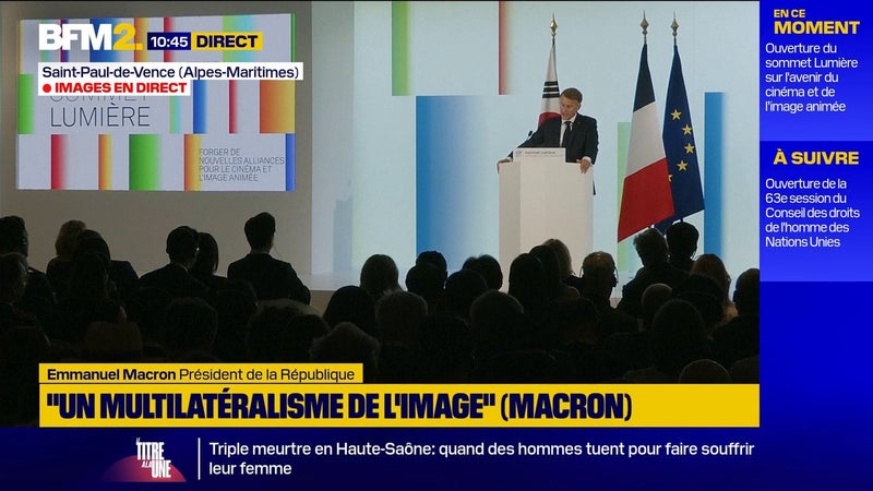 Cinéma et image animée: La France et la Corée du Sud vont investir "un 1 milliard d'euros sur 5 ans", annonce Emmanuel Macron