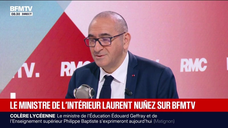 Manifestations du 24 octobre: "La journée a été maîtrisée, il n'y a pas eu d'incidents graves", précise le ministre de l'Intérieur Laurent Nuñez