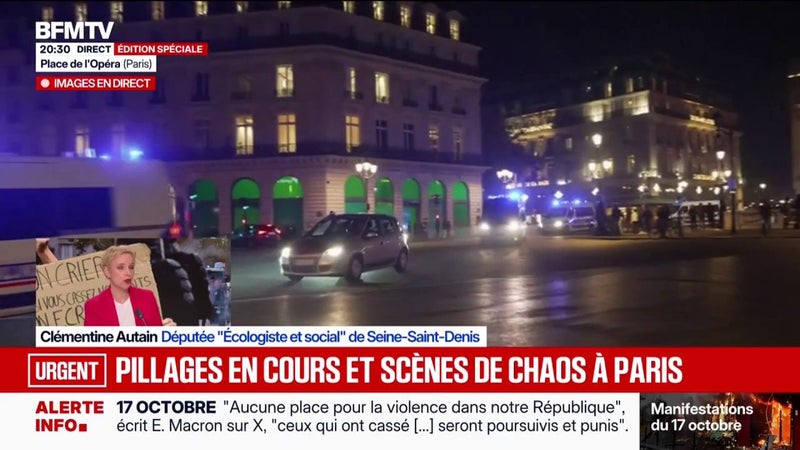 Mobilisations du 17 octobre: "Nous avons un pouvoir qui aujourd'hui ne s'est pas répondre autrement que par la brutalité", dénonce Clémentine Autain, députée Écologiste et Social