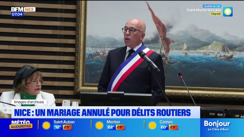 Nice: après un rodéo urbain, Éric Ciotti annule un mariage en raison de nuisances sur la route