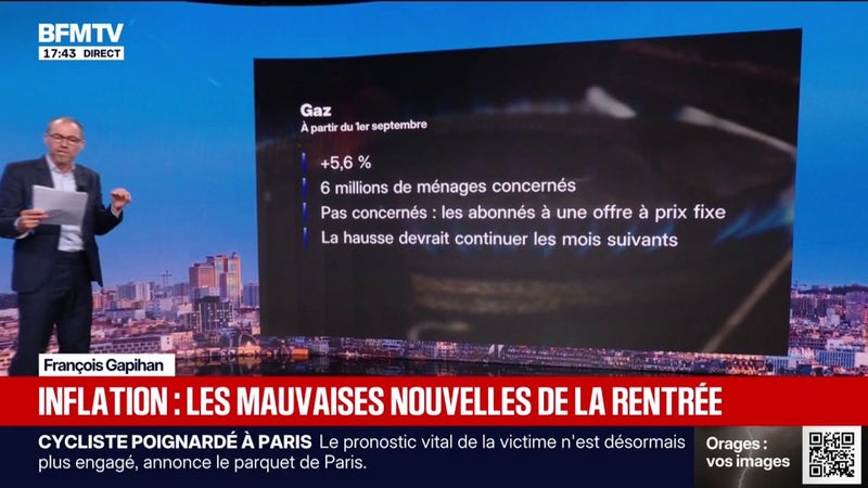 LES ÉCLAIREURS - Gaz, fruits et légumes, carburants... Ce qui va augmenter à la rentrée