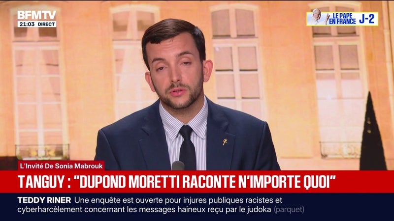 "Je m'en excuse": Jean-Philippe Tanguy, député du Rassemblement national, revient sur la polémique autour de sa déclaration sur "le travail rend libre"