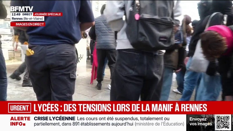 Colère lycéenne: 86.000 personnes étaient présentes dans les manifestations de la matinée en région