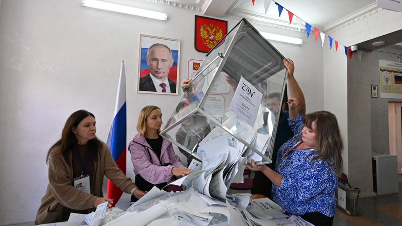 Le parti de Vladimir Poutine remporte un nombre record de sièges lors des premières élections législatives depuis le début de la guerre en Ukraine