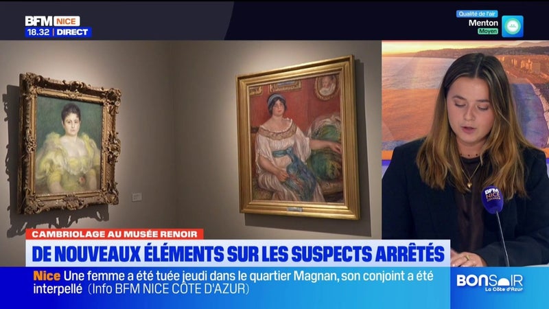 Cambriolage au musée Renoir : de nouveaux éléments sur les suspects arrêtés