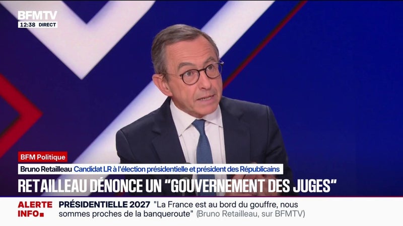 Bruno Retailleau, candidat LR à l'élection présidentielle confirme vouloir inscrire dans la Constitution que "la France est un pays de tradition judéo-chrétienne"