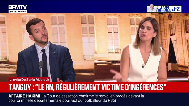 "Nous sommes victimes d'ingérences étrangères", affirme Jean-Philippe Tanguy, député du Rassemblement national