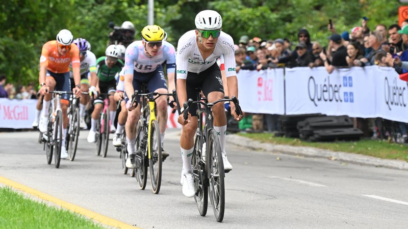 Le coureur Isaac Del Toro avec le Mexique lors des Mondiaux de cyclisme a Montreal le 27 septembre 2026 2358784