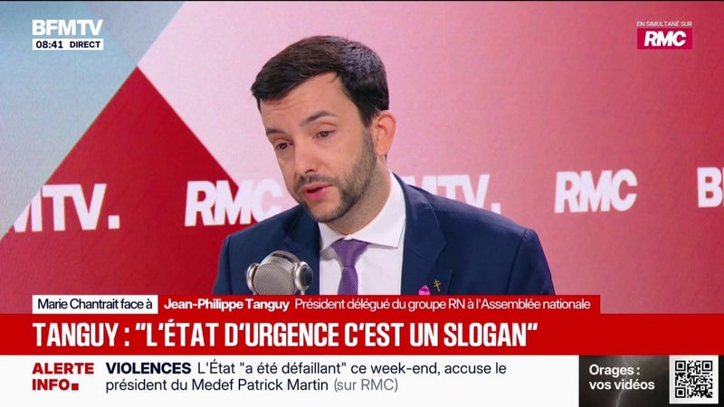 Une commission d'enquête sur le 17 octobre? "On est toujours favorable aux commissions d'enquête", assure Jean-Philippe Tanguy, député du RN