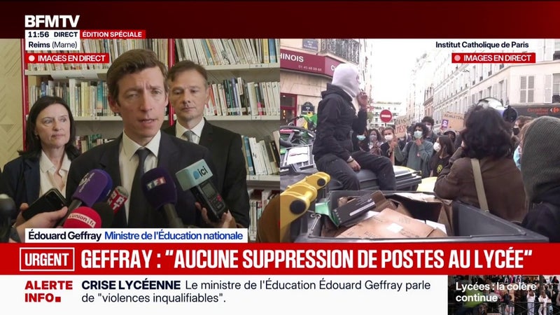 Édouard Geffray, ministre de l'Éducation nationale: "Il n'y aura aucune supression de postes au lycée"