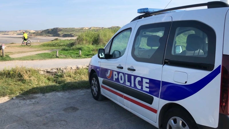 Une voiture de police sur la côte à Wimereux (illustration)