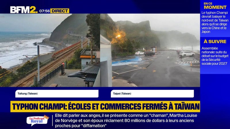Taïwan en alerte à l'approche du typhon Champi