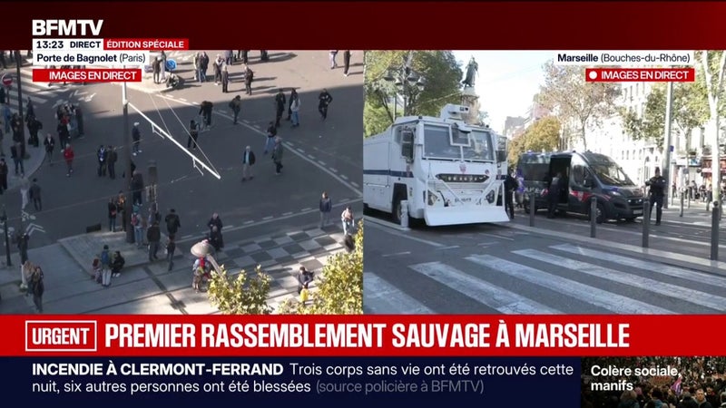 Manifestation du 31 octobre: un premier rassemblement au départ de la place des Réformés, à Marseille, commencera à 14 heures