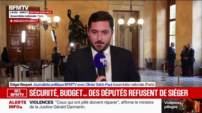 INFO BFMTV - Les groupes parlementaires demandent la fermeture de l'Assemblée nationale ce week-end