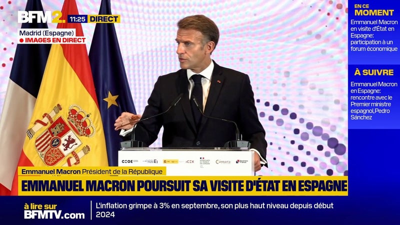 "Chaque jour aujourd’hui, nous avons, nous Européens, un milliard d’euros de déficit commercial avec la Chine", constate Emmanuel Macron