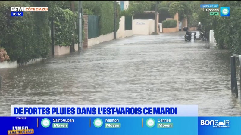 De fortes pluies dans l’Est-Var ce mardi