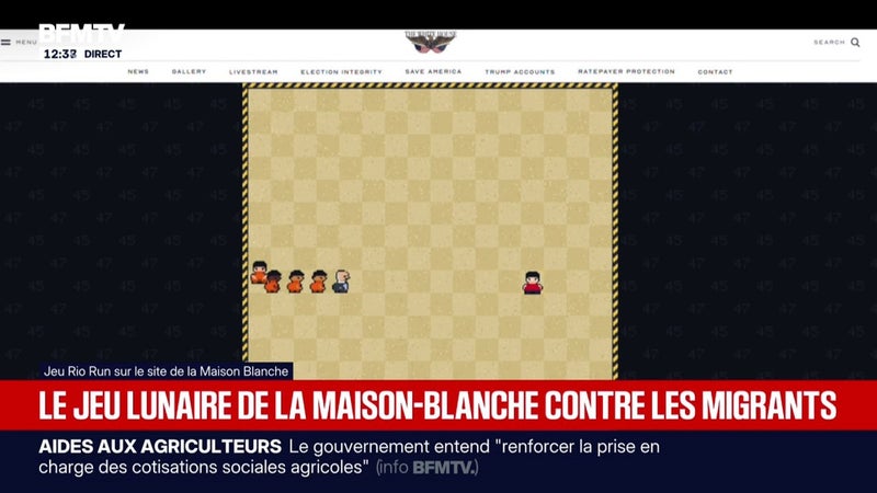 "Ça me rend malade": vive polémique après la création de jeux vidéo anti-migrants de la Maison Blanche
