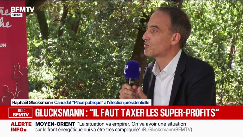 Crise sociale: "Je n'appellerai pas à ce type de manifestations", déclare Raphaël Glucksmann, candidat Place publique à la présidentielle, via la primaire socialiste