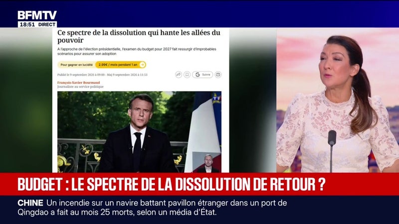 Rumeurs d'une dissolution avant la présidentielle: "Tout le monde parle comme si le président de la République l'avait dit lui-même", estime Sabrina Roubache