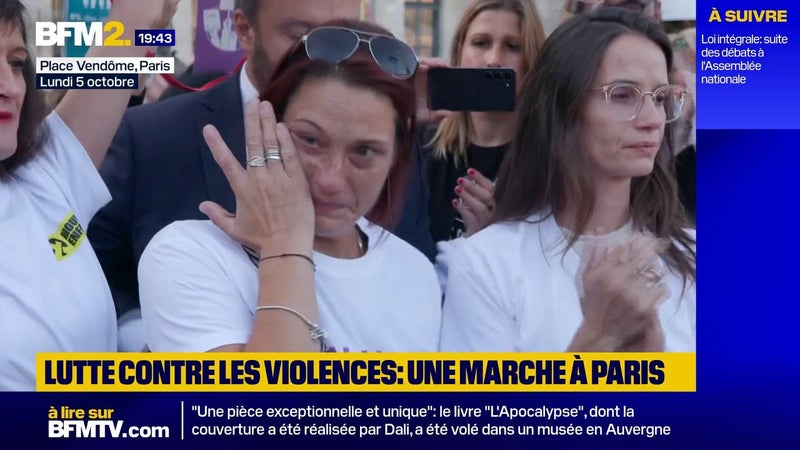 "On ne lâche pas": les larmes de la maman de Rosa, victime présumée de Jérôme Barella, mobilisée à Paris