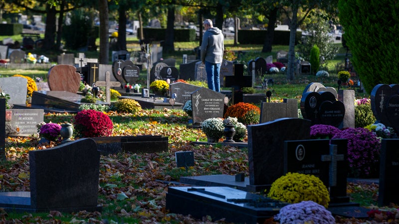 Le cimetière de Westerbegraafplaats à Gand en Belgique.