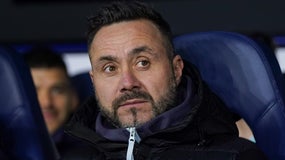 Roberto de Zerbi lors du match de Coupe de France entre Bayeux et Marseille à Caen, France, le 13 janvier 2026
