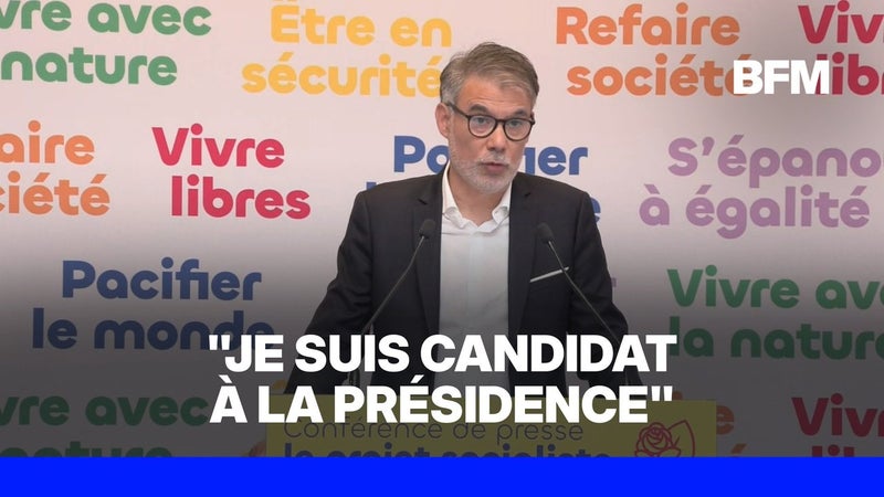 "Je veux porter une France plus juste": Olivier Faure officialise sa candidature à la présidentielle