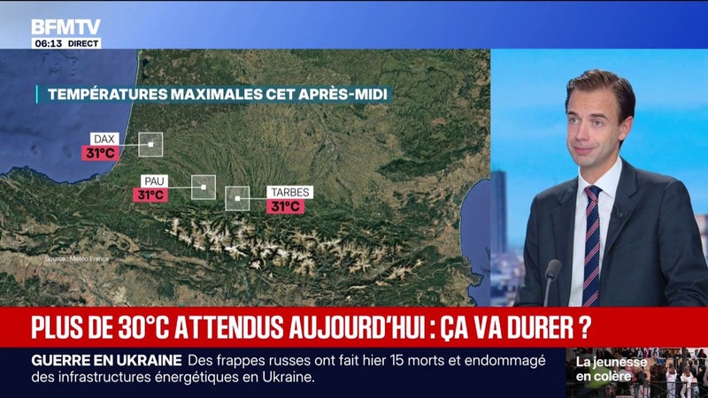 Jusqu'à 30°C attendus cette semaine, un pic de chaleur exceptionnel pour une mi-octobre