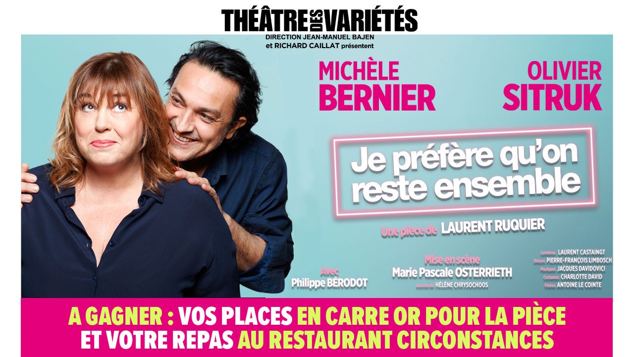 BFMTV partenaire de la pièce "Je préfère qu'on reste ensemble"