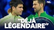 Open d'Australie : "Déjà légendaire", Djokovic bluffé par le phénomène Alcaraz