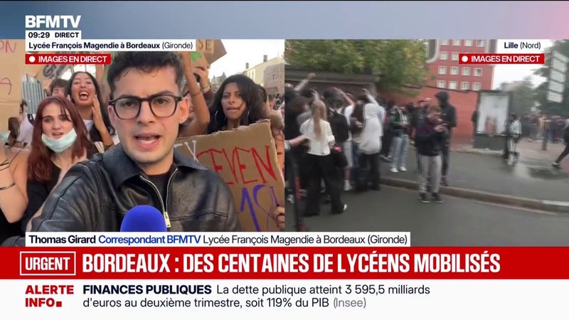Blocage des lycées: la mobilisation s'intensifie et gagne l'agglomération bordelaise