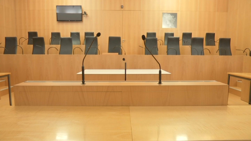 Une salle d'audience du tribunal de Caen.