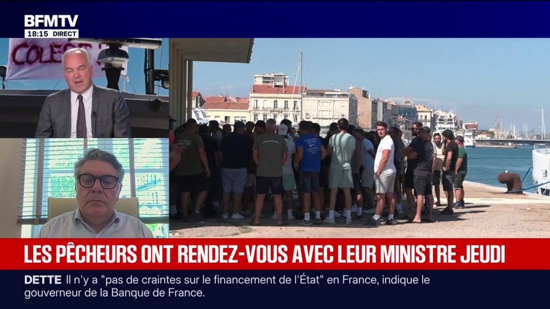 Colère des pêcheurs: "Je leur conseille de continuer une action", assure le maire de Sète