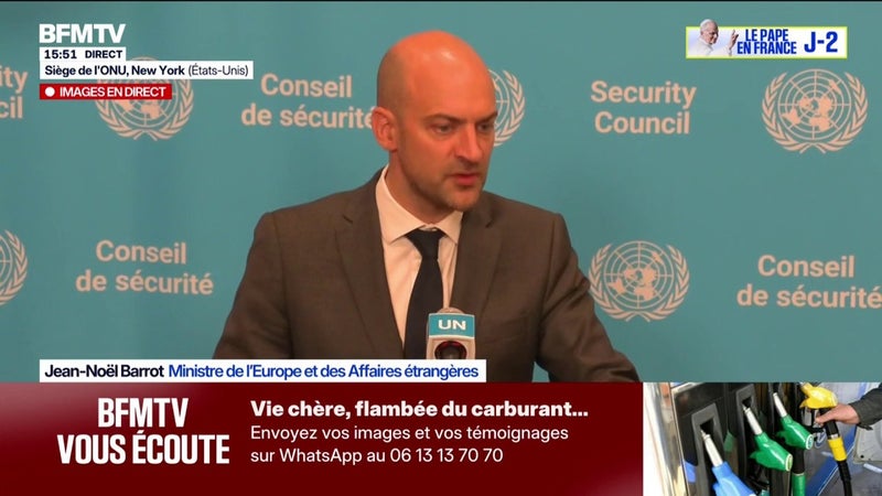 Ormuz: "Nous avons préparé une mission internationale prête à se déployer pour que la reprise du trafic soit la plus rapide possible" explique le ministre des affaires étrangères Jean-Noël Barrot