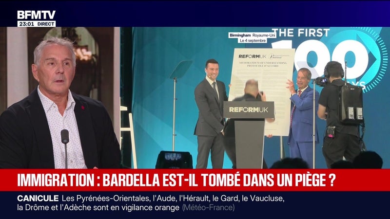 Immigration : Bardella est-il tombé dans un piège ? - 05/09