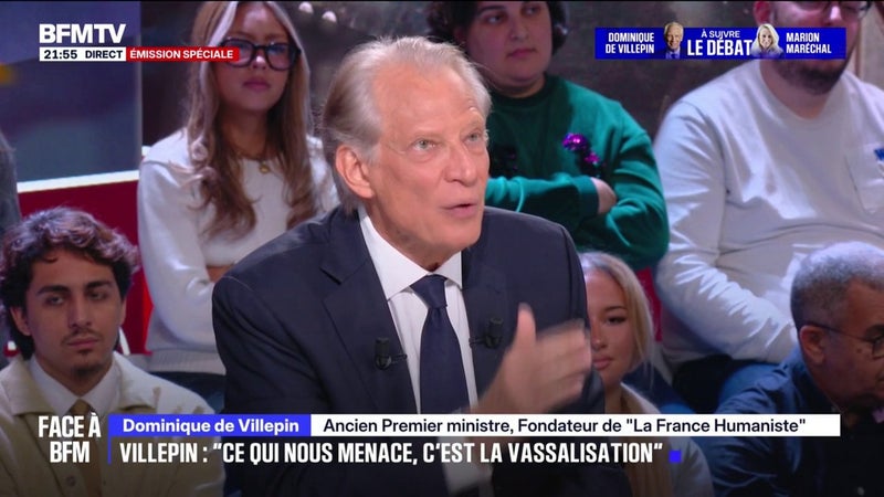 "Je souhaite créer un impôt unique sur le patrimoine", propose Dominique de Villepin, ancien Premier ministre