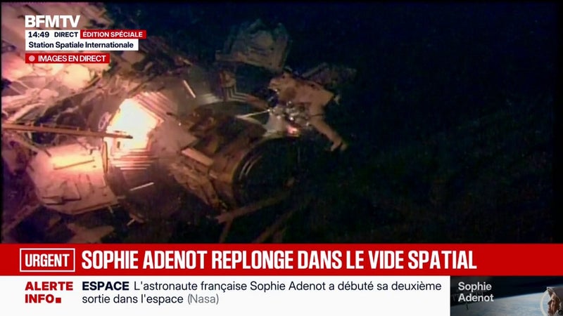 Deuxième sortie extravéhiculaire de Sophie Adenot: les deux astronautes ont quitté l'ISS