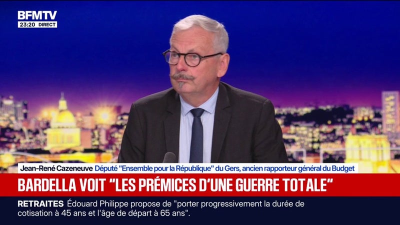 Écrits antisémites attribués à Jordan Bardella: "Si il l'a fait, il faudra qu'il démissionne", estime Jean-René Cazeneuve, député Ensemble pour la République