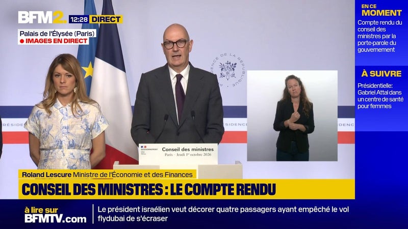 Budget 2027: 54 milliards d'euros d'économie, "un effort significatif", reconnaît Roland Lescure
